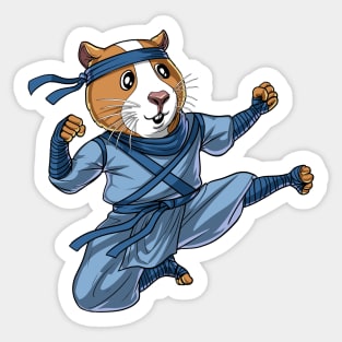 Guinea Pig Ninja Sticker